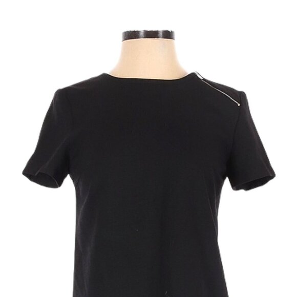 Zara Basic Flowing Box Pleated Mini Shift Dress Size XS - Picture 4 of 9